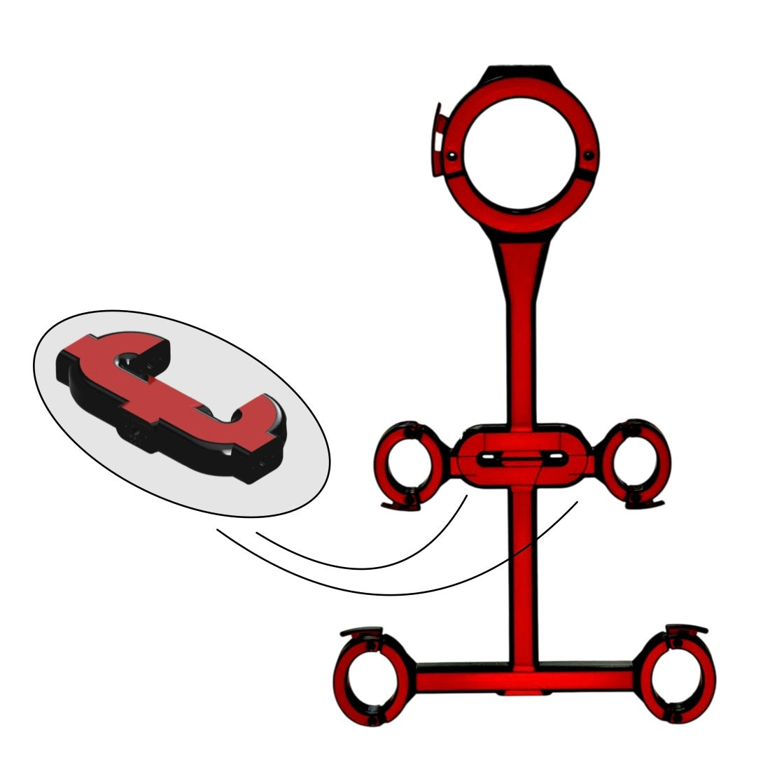 U-Connector (BondageSystem) - modular for the BondageSystem